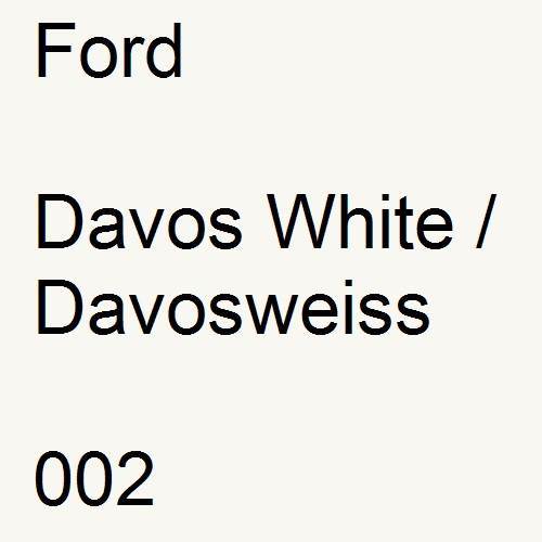 Ford, Davos White / Davosweiss, 002.